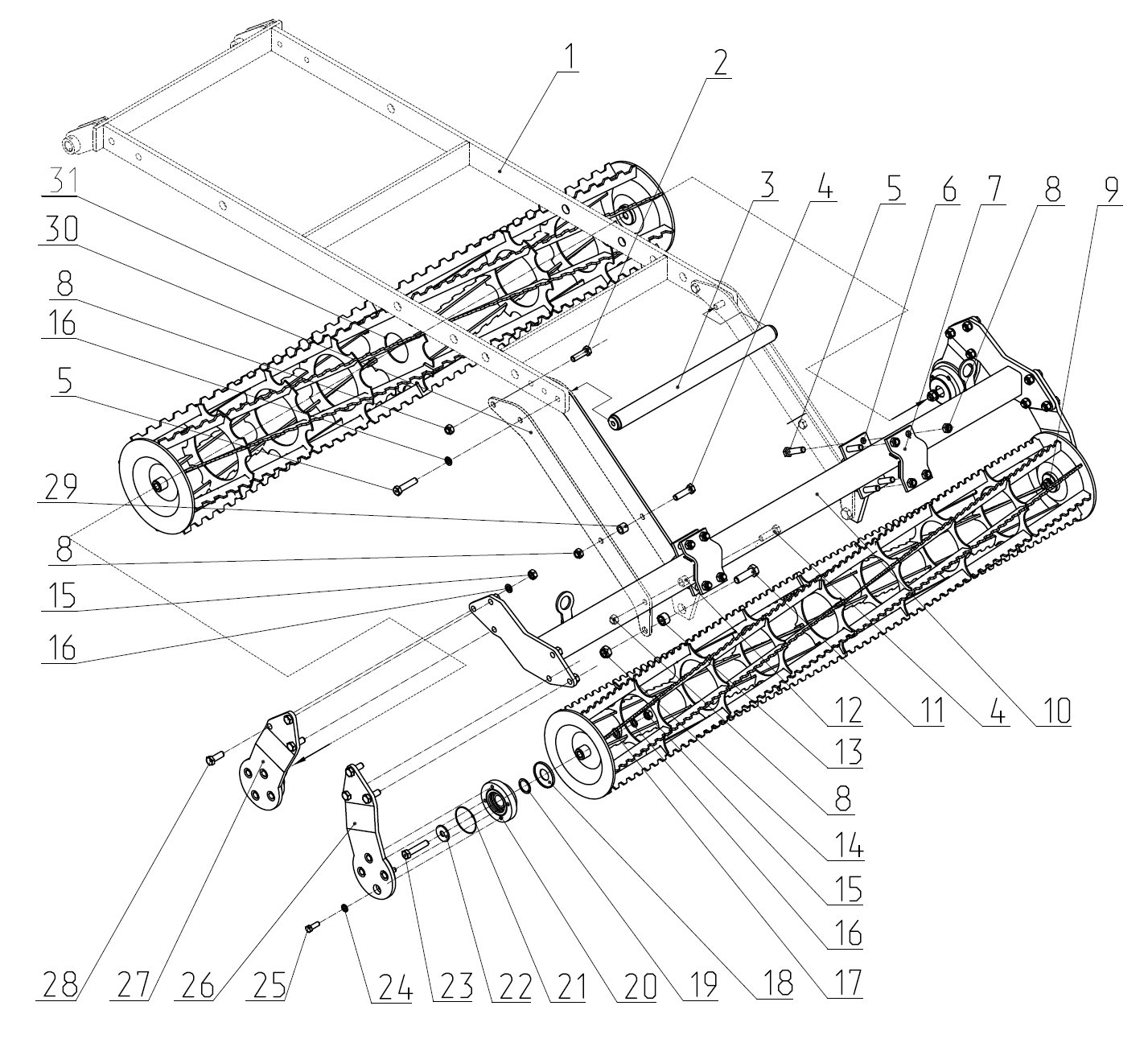 Корпус в сборе КБП16 04.050